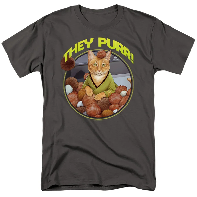 Star Trek T-Shirt They Purr Charcoal Tee