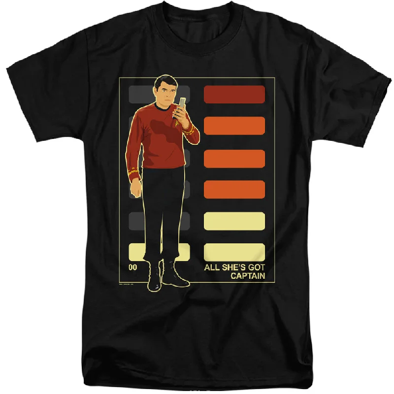 Star Trek Tall T-Shirt All Shes Got Captain Black Tee