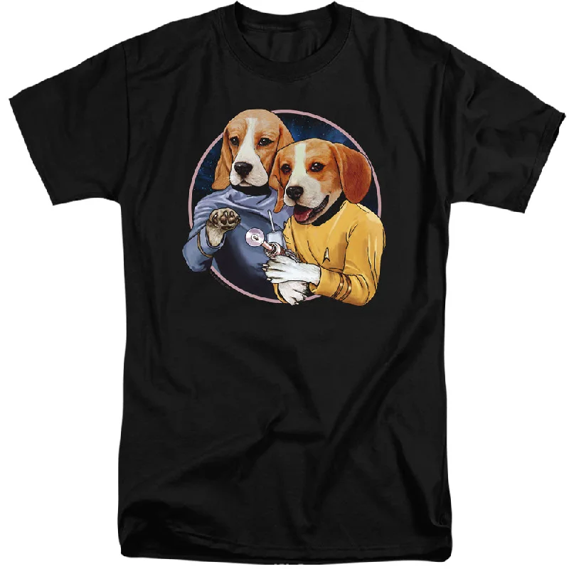 Star Trek Tall T-Shirt Dogs Black Tee