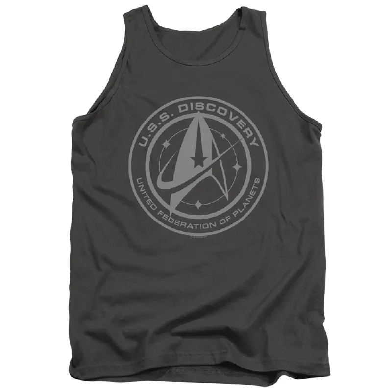 Star Trek Tanktop Discovery Crest Charcoal Tank