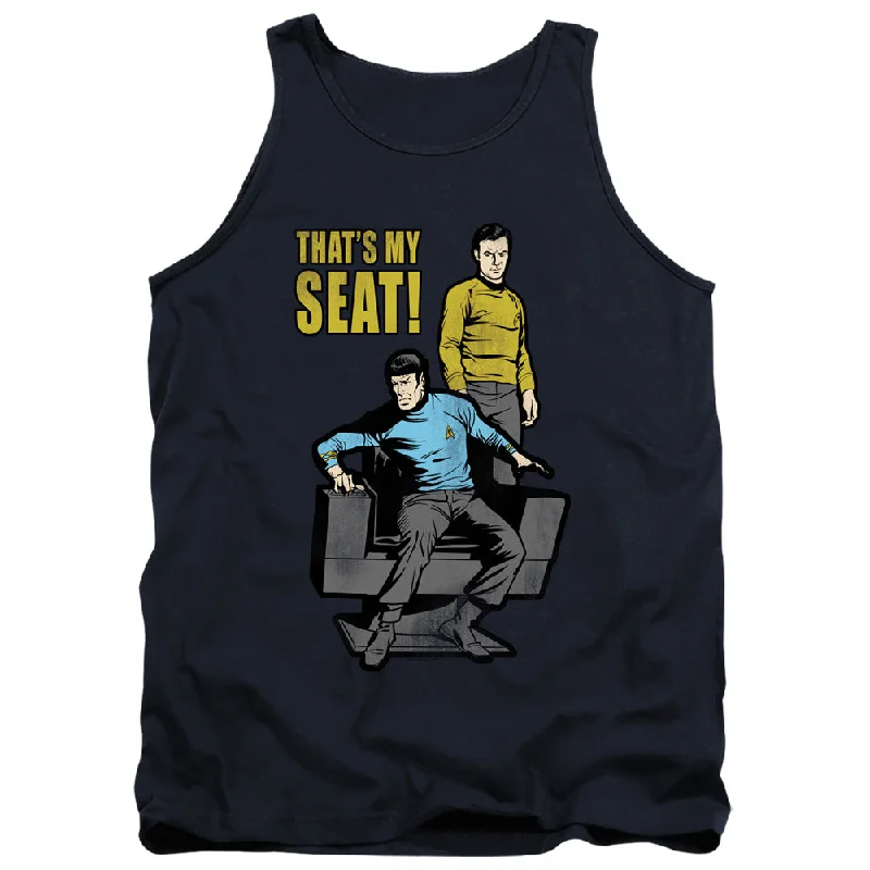 Star Trek Tanktop Thats My Seat Navy Tank