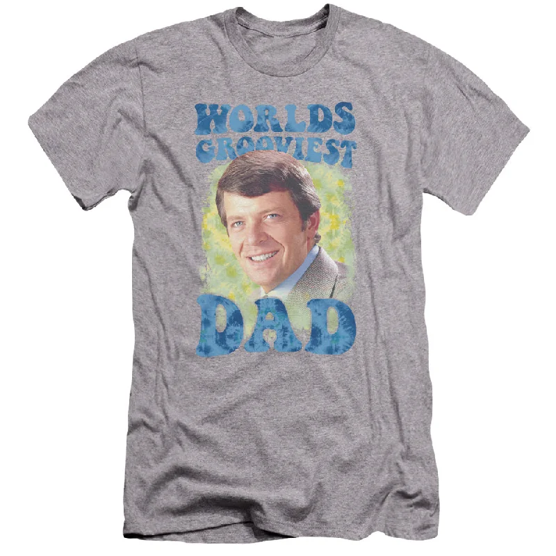 The Brady Bunch Canvas Shirt Worlds Grooviest Dad Athletic Heather