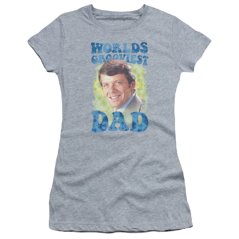 The Brady Bunch Juniors Shirt Worlds Grooviest Dad Heather