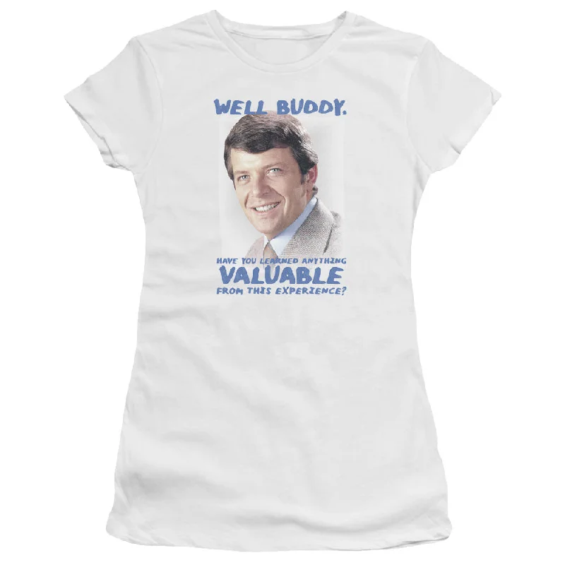 The Brady Bunch Juniors T-Shirt Well Buddy White Premium Tee