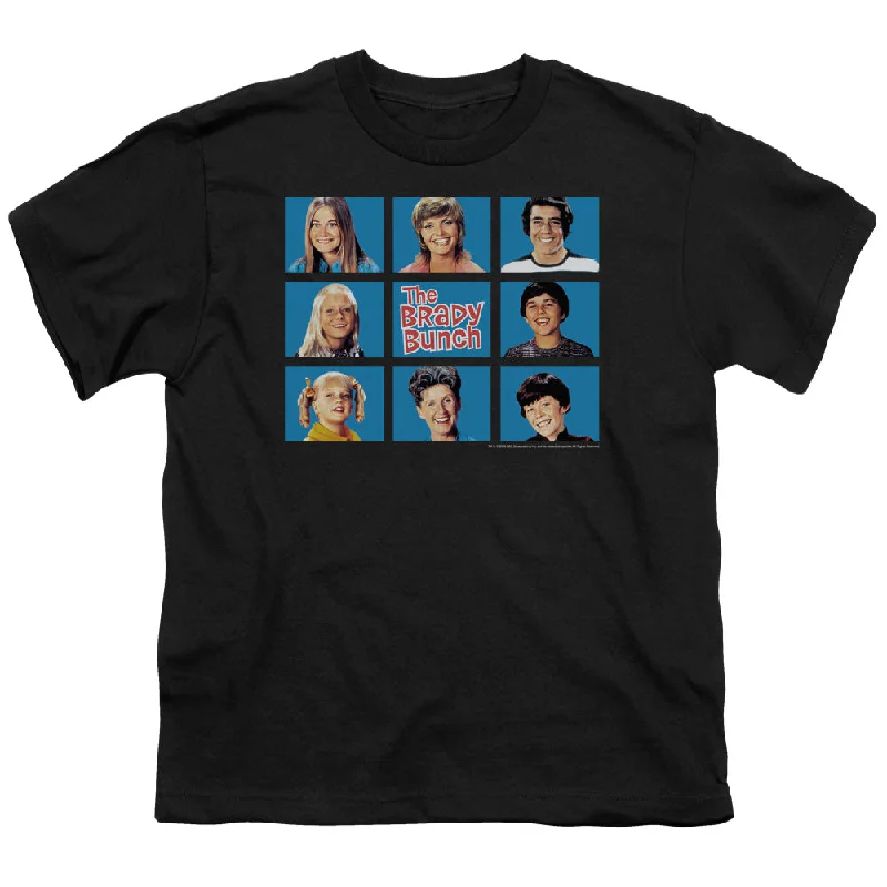 The Brady Bunch Kids T-Shirt Family Framed Black Tee