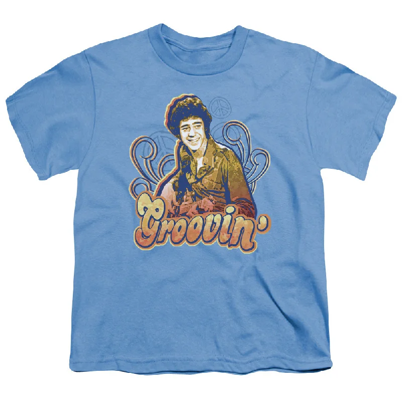 The Brady Bunch Kids T-Shirt Grooving Carolina Blue Tee