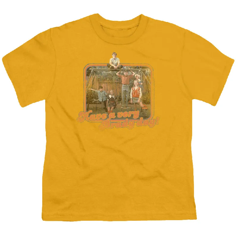 The Brady Bunch Kids T-Shirt Have a Very Brady Day Gold Tee