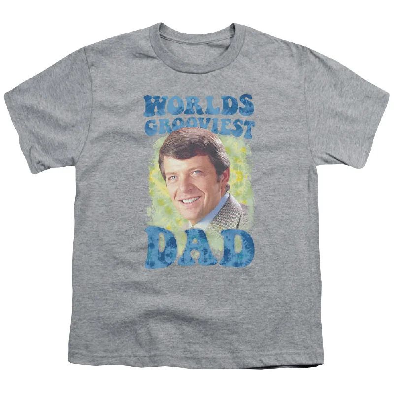 The Brady Bunch Kids T-Shirt Worlds Grooviest Dad Athletic Heather