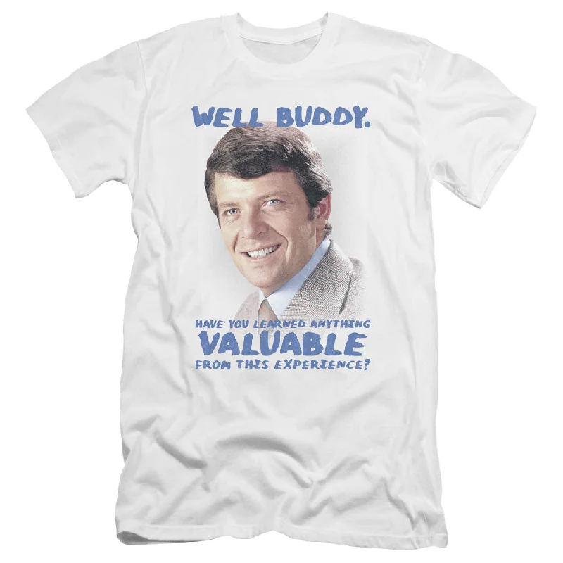 The Brady Bunch Premium Canvas T-Shirt Well Buddy White Tee