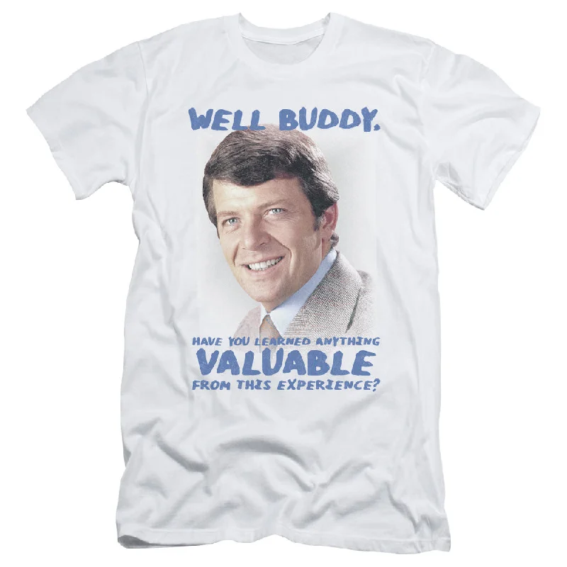 The Brady Bunch Slim Fit T-Shirt Well Buddy White Tee