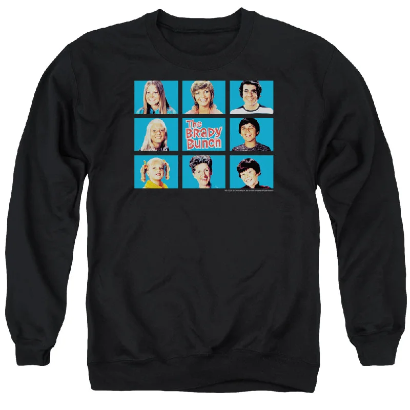 The Brady Bunch Sweatshirt Family Framed Black Pullover