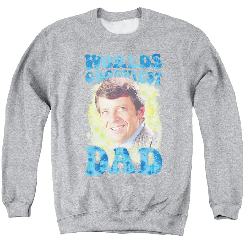 The Brady Bunch Sweatshirt Worlds Grooviest Dad Athletic Heather