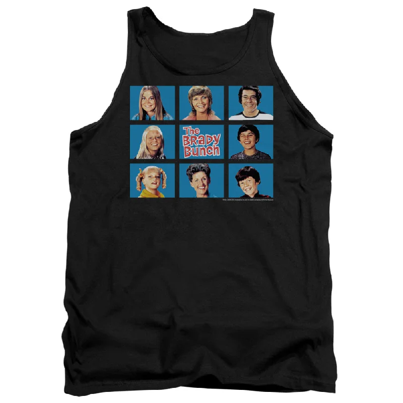 The Brady Bunch Tanktop Family Framed Black Tank