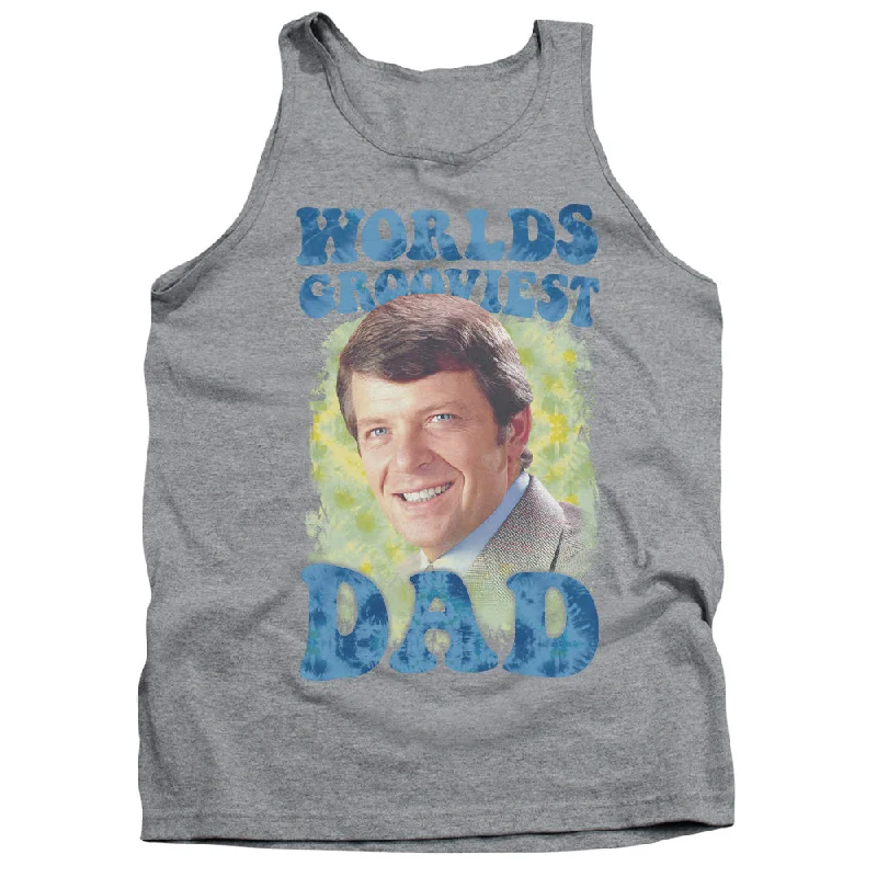 The Brady Bunch Tanktop Worlds Grooviest Dad Athletic Heather Tank