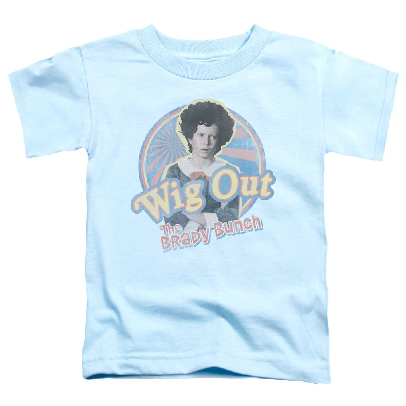 The Brady Bunch Toddler T-Shirt Wig Out Light Blue Tee