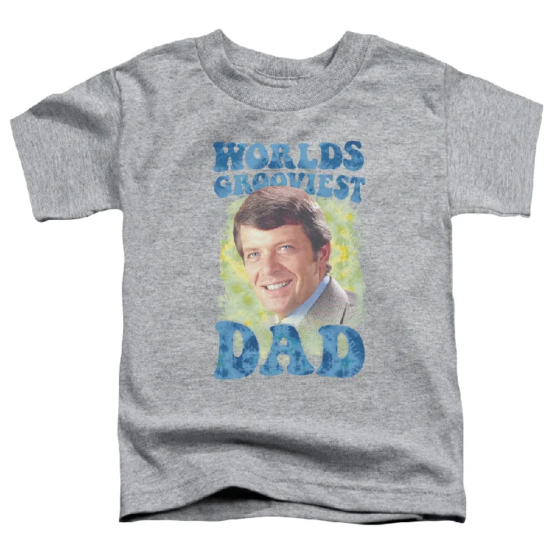 The Brady Bunch Toddler Tee Worlds Grooviest Dad Athletic Heather