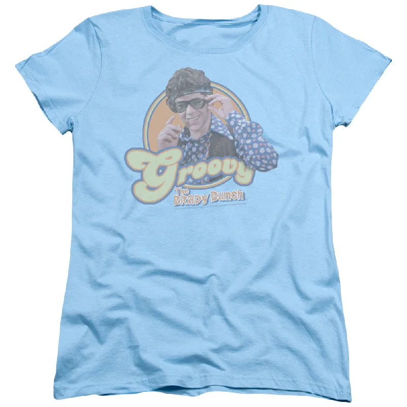 The Brady Bunch Womens T-Shirt Groovy Greg Light Blue Tee