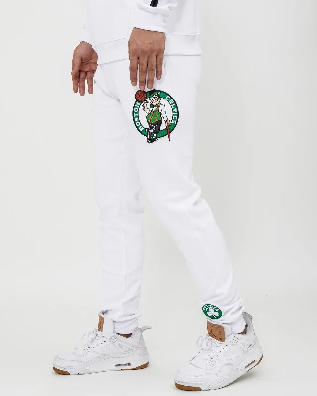 NBA BOSTON CELTICS LOGO MEN'S JOGGER (WHITE)