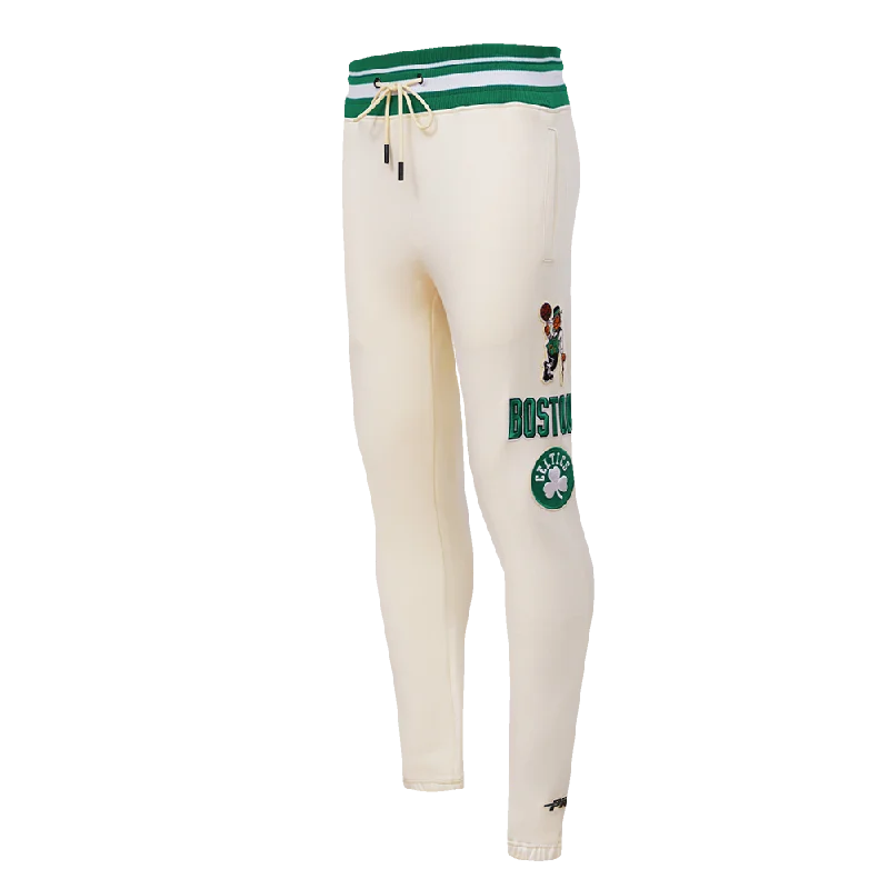 NBA BOSTON CELTICS RETRO CLASSIC MEN'S SWEATPANT (EGGSHELL/ KELLY GREEN)