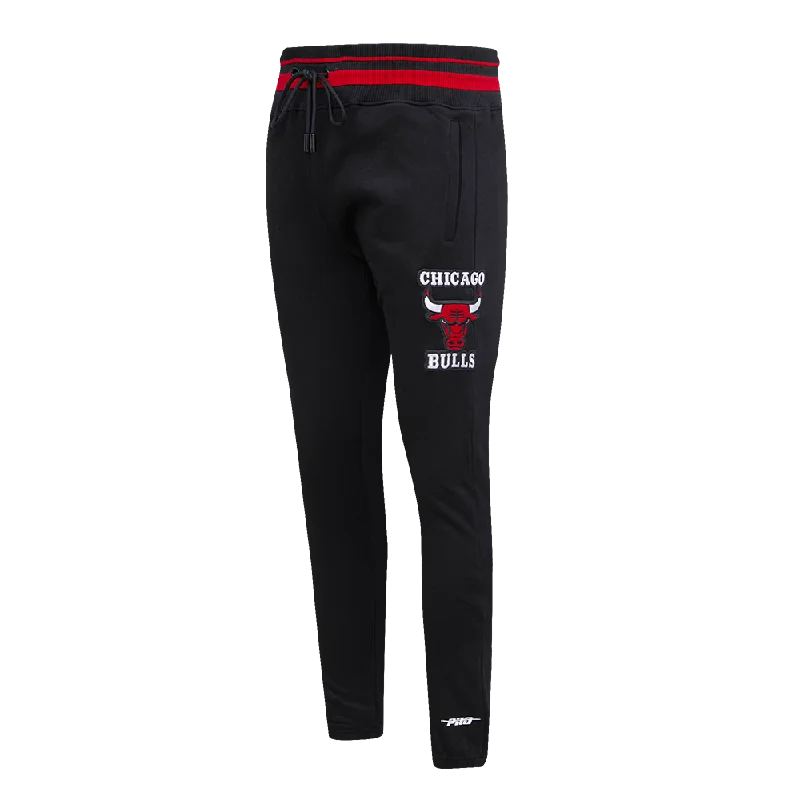 NBA CHICAGO BULLS RETRO CLASSIC MEN'S SWEATPANT (BLACK/RED/BLACK)