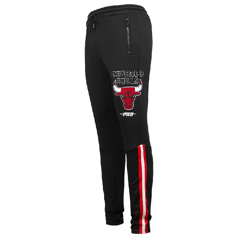 NBA CHICAGO BULLS AJ 1 RE-IMAGINED DK TRACK PANT (BLACK/RED)