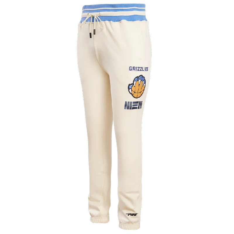 NBA MEMPHIS GRIZZLIES RETRO CLASSIC MEN'S SWEATPANT (EGGSHELL/UNIVERSAL BLUE)