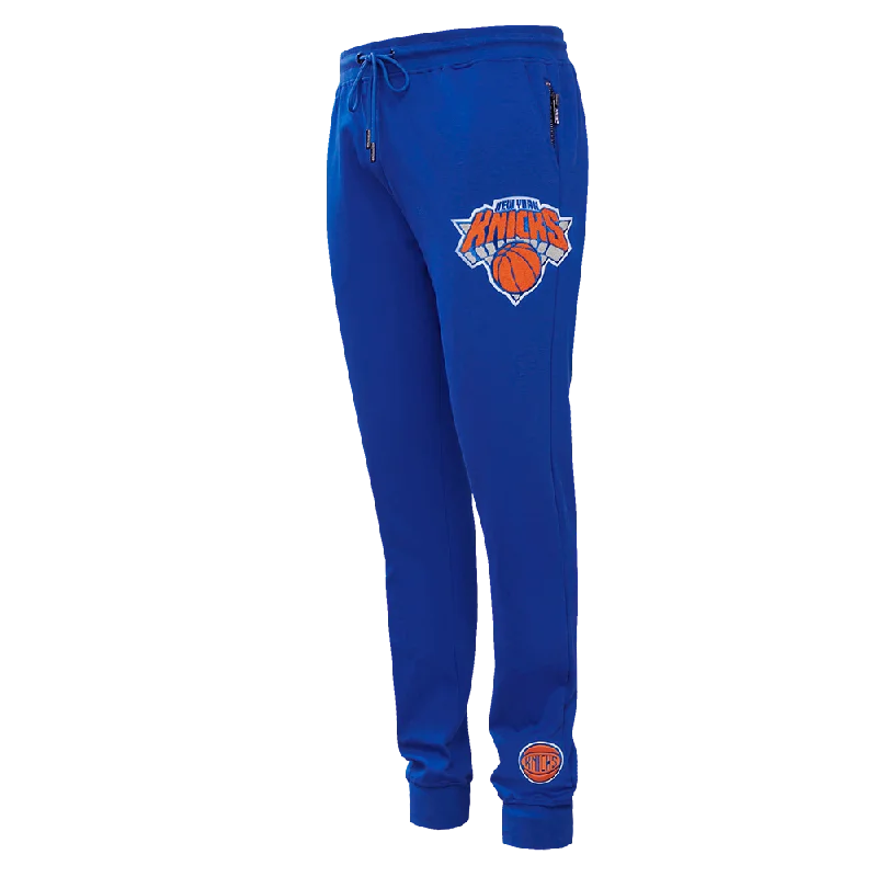 NBA NEW YORK KNICKS CLASSIC CHENILLE MEN'S JOGGER (ROYAL BLUE)