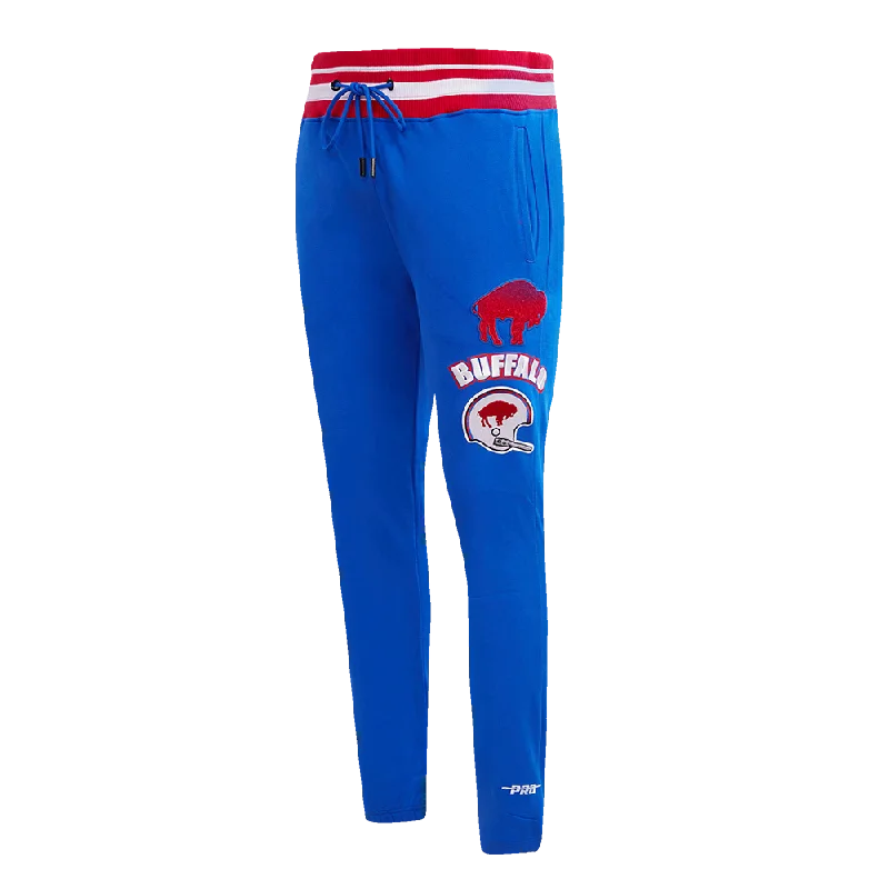 NFL BUFFALO BILLS RETRO CLASSIC MEN'S SWEATPANT (ROYAL BLUE/RED)