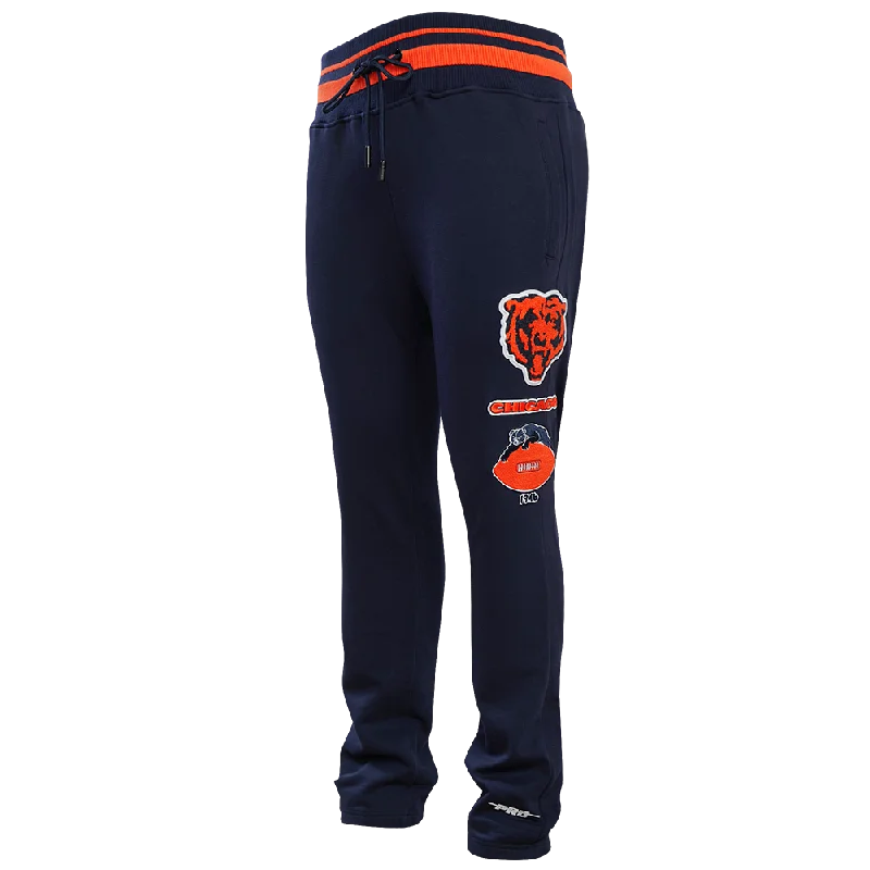 NFL CHICAGO BEARS RETRO CLASSIC MEN'S SWEATPANT (MIDNIGHT NAVY/ORANGE/MIDNIGHT NAVY)