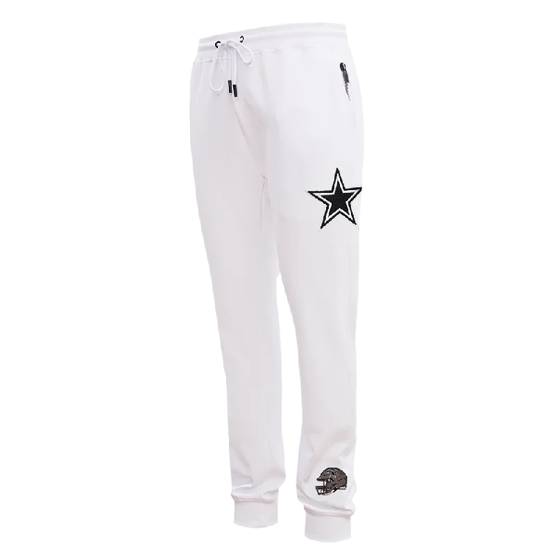 NFL DALLAS COWBOYS CLASSIC CHENILLE MEN'S JOGGER (WHITE)