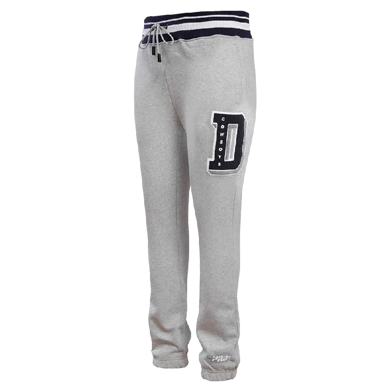 NFL DALLAS COWBOYS MASHUP MEN'S RIB SWEATPANT (HEATHER GREY/MIDNIGHT NAVY)