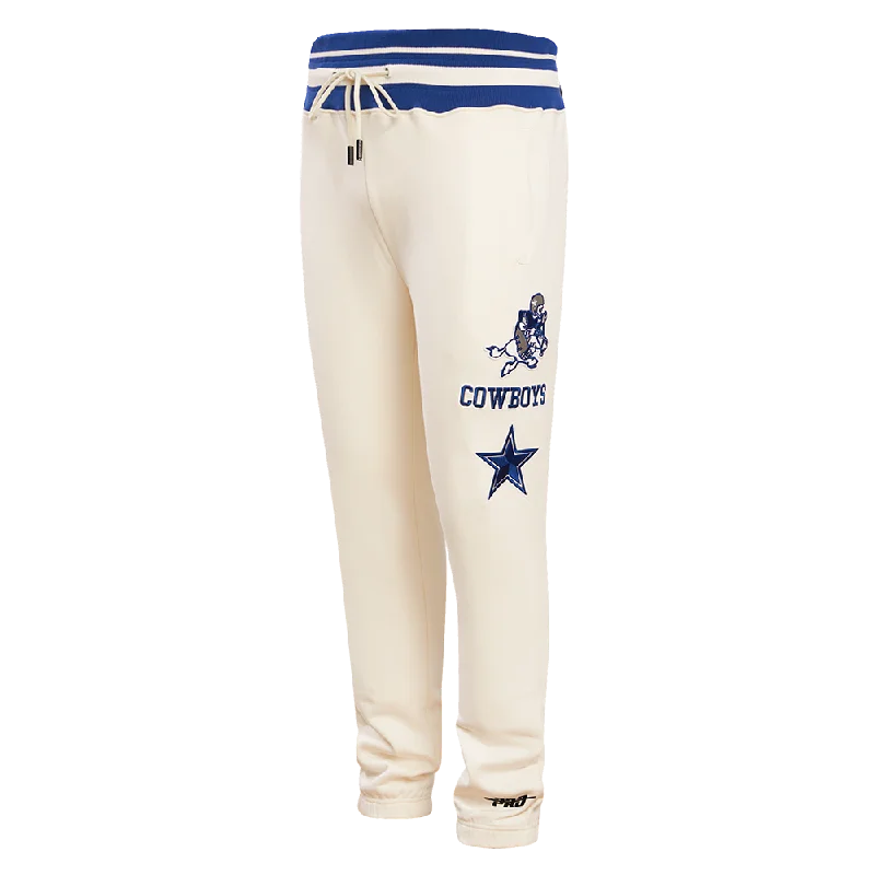 NFL DALLAS COWBOYS RETRO CLASSIC MEN'S SWEATPANT (EGGSHELL/DODGER BLUE)