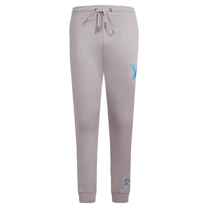 NFL DETROIT LIONS CLASSIC CHENILLE MEN'S JOGGER (GRAY)