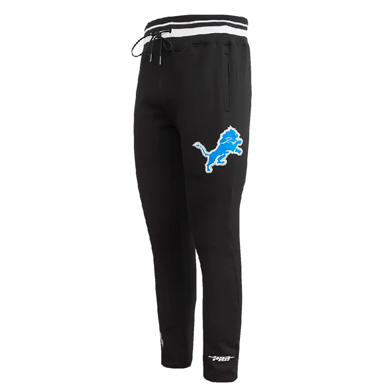 NFL DETROIT LIONS MASHUP MEN'S RIB SWEATPANT (BLACK)