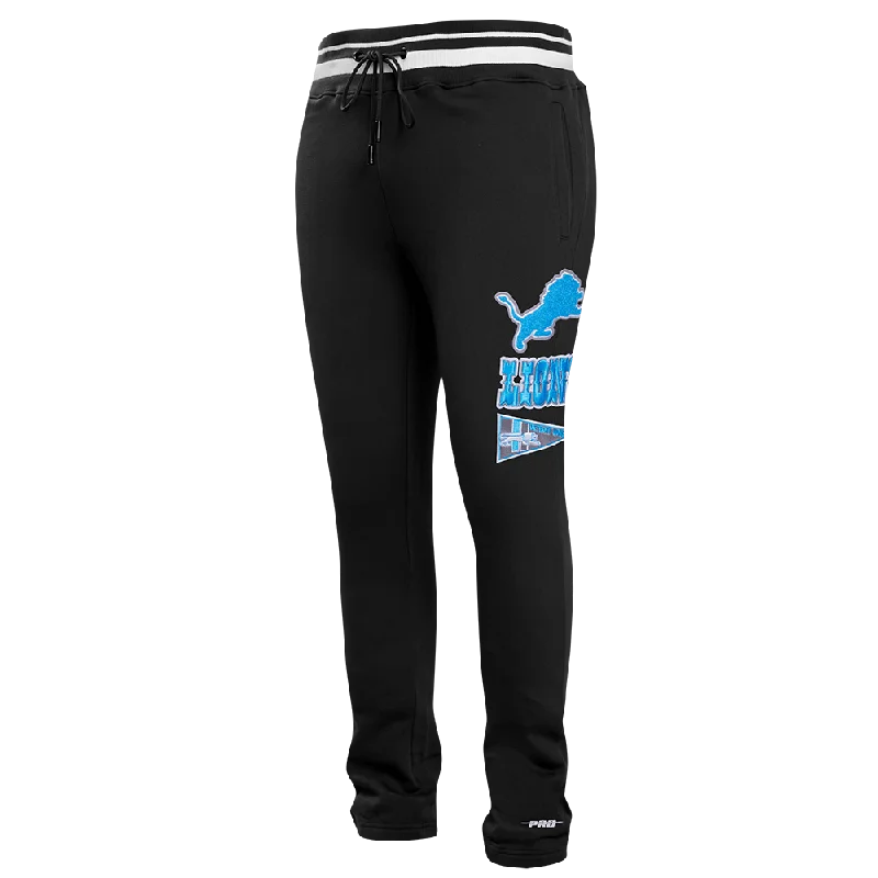 NFL DETROIT LIONS RETRO CLASSIC MEN'S SWEATPANT (BLACK)