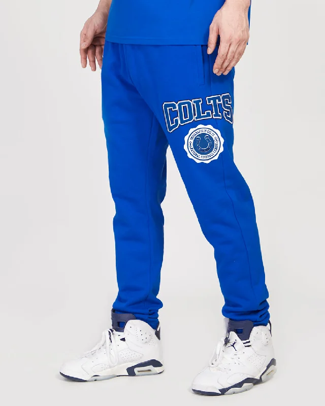 NFL INDIANAPOLIS COLTS CREST EMBLEM RIB MEN'S SWEATPANT (ROYAL BLUE)