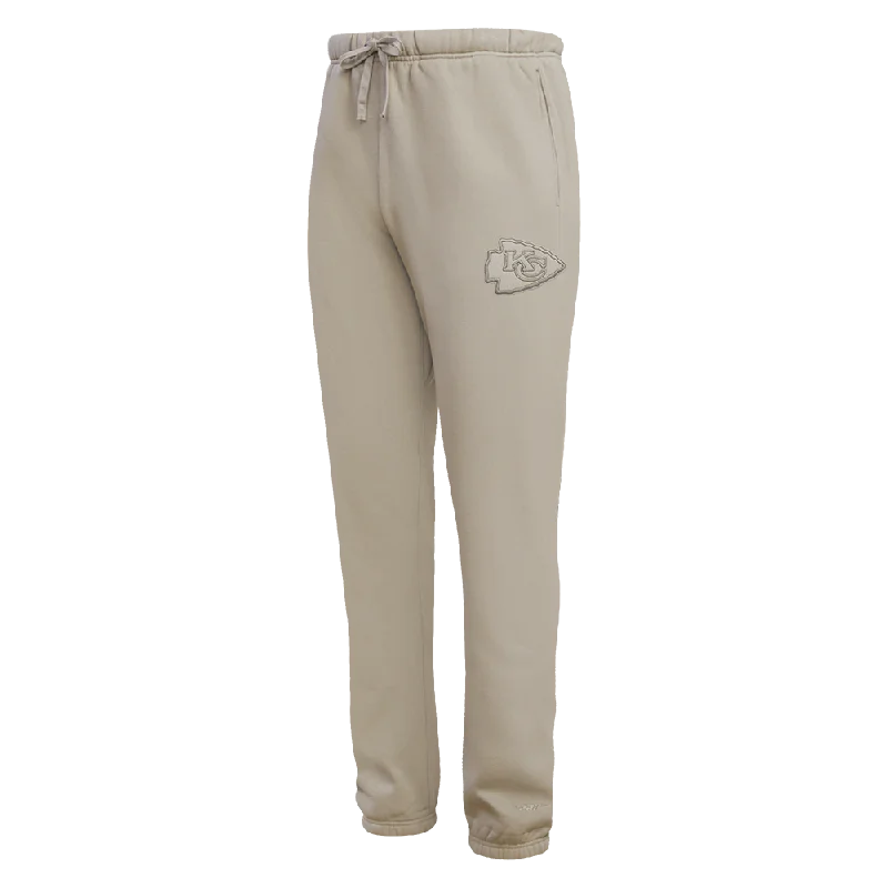 NFL KANSAS CITY CHIEFS NEUTRAL FLC SWEATPANT (TAUPE)