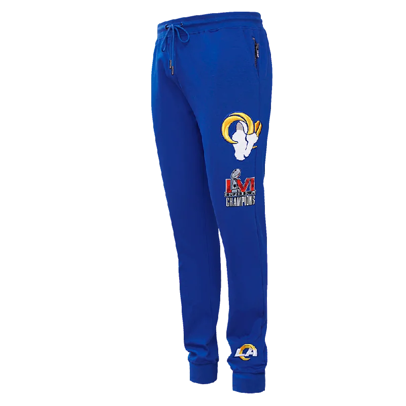 NFL LOS ANGELES RAMS CLASSIC CHENILLE MEN'S JOGGER (ROYAL BLUE)