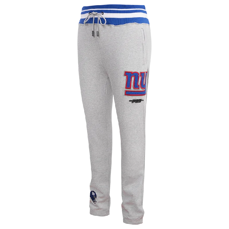 NFL NEW YORK GIANTS MASHUP MEN'S RIB SWEATPANT (HEATHER GREY/DODGER BLUE)