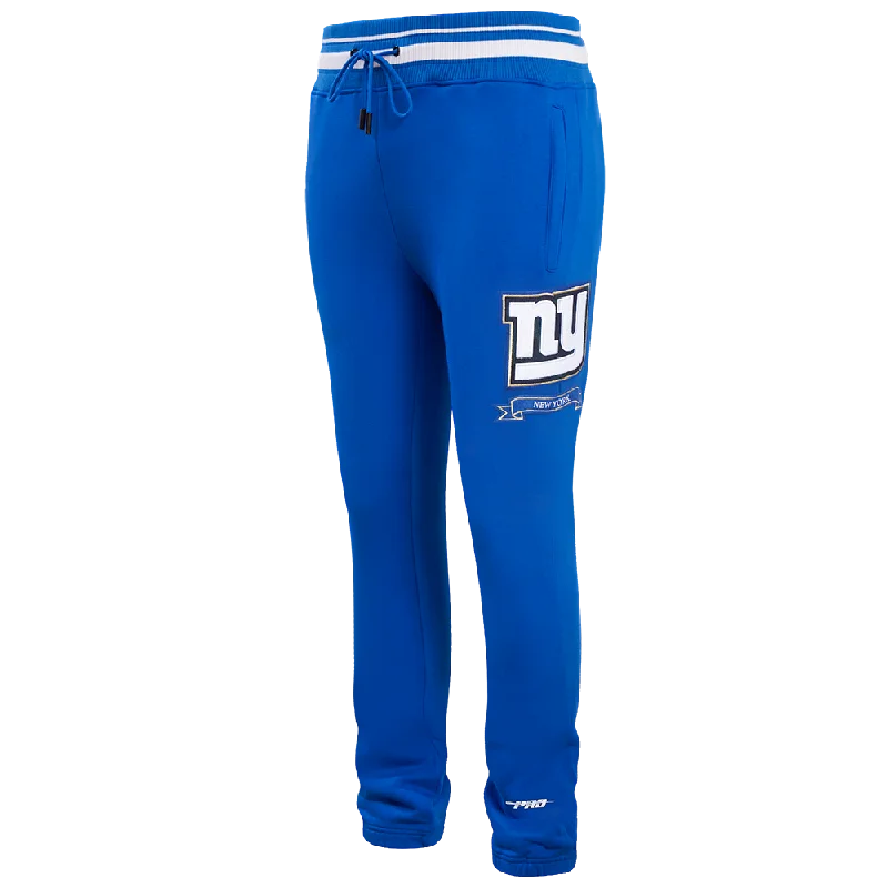 NFL NEW YORK GIANTS PRO PREP M RIB FLC SWEATPANT (DODGER BLUE)