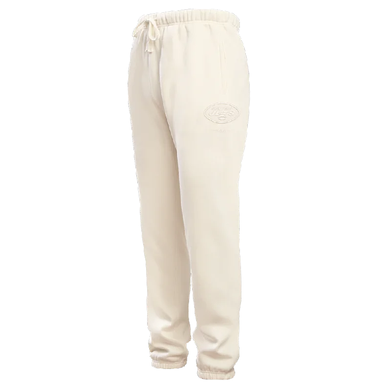 NFL NEW YORK JETS NEUTRAL FLC SWEATPANT (EGGSHELL)