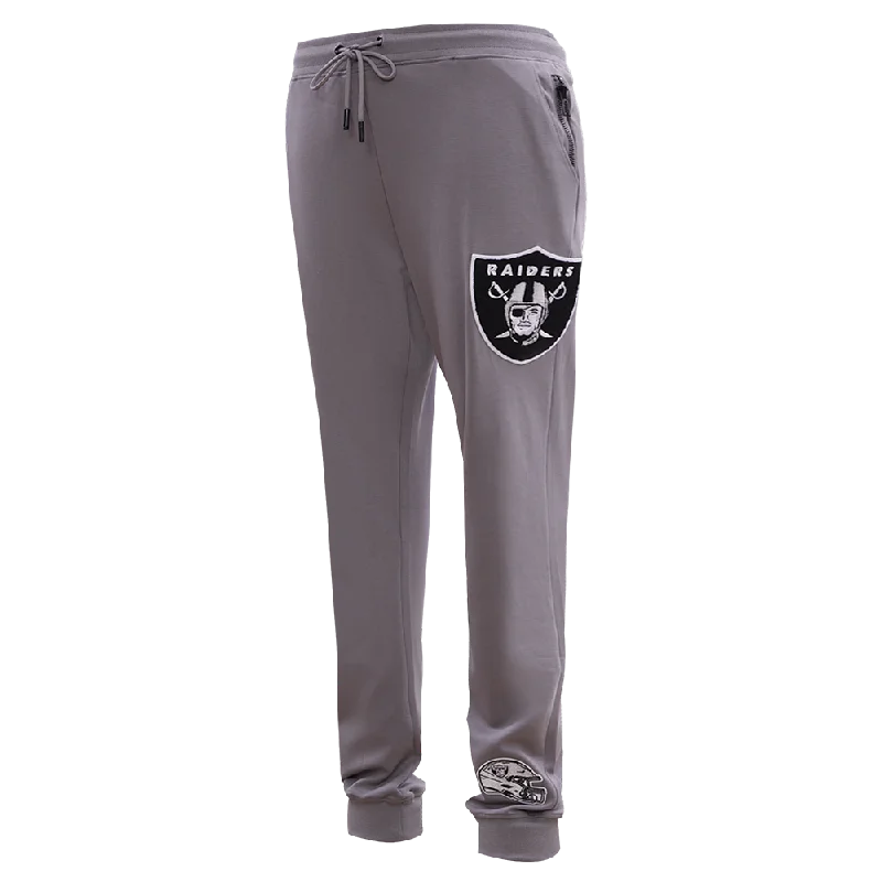 NFL LAS VEGAS RAIDERS CLASSIC CHENILLE MEN'S JOGGER (GRAY)