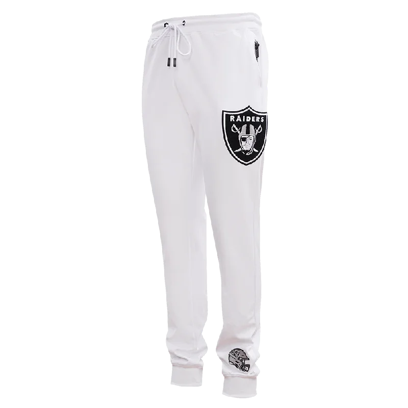 NFL LAS VEGAS RAIDERS CLASSIC CHENILLE MEN'S JOGGER (WHITE)