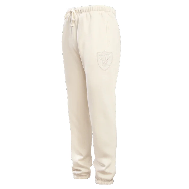 NFL LAS VEGAS RAIDERS NEUTRAL FLC SWEATPANT (EGGSHELL)