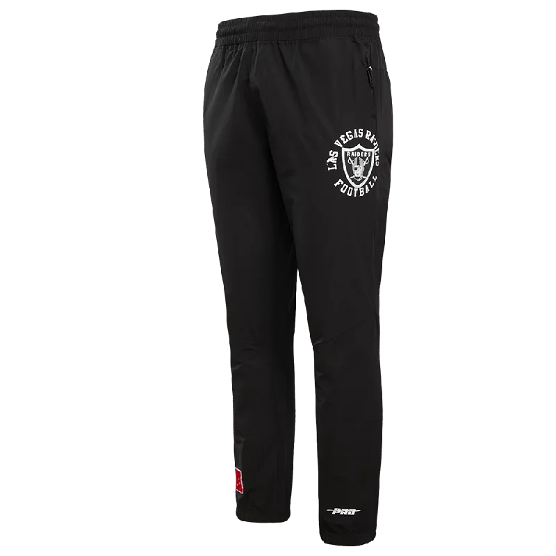 NFL LAS VEGAS RAIDERS HYBRID MEN'S WOVEN PANT (BLACK)