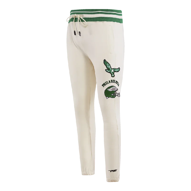 NFL PHILADELPHIA EAGLES RETRO CLASSIC MEN'S SWEATPANT (EGGSHELL/ KELLY GREEN)