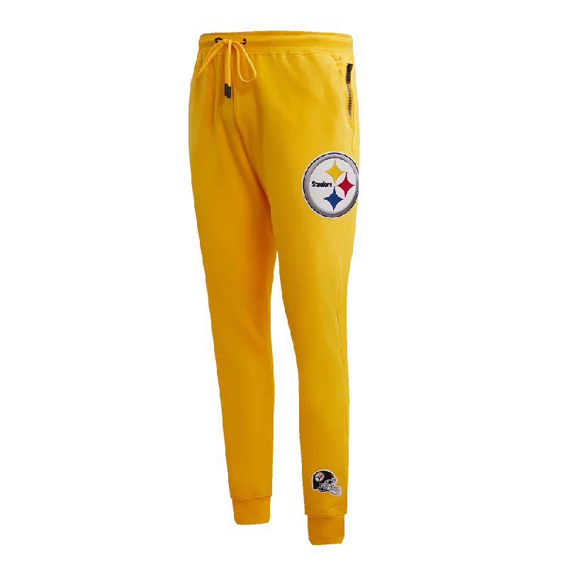 NFL PITTSBURGH STEELERS CLASSIC CHENILLE MEN'S JOGGER (YELLOW)