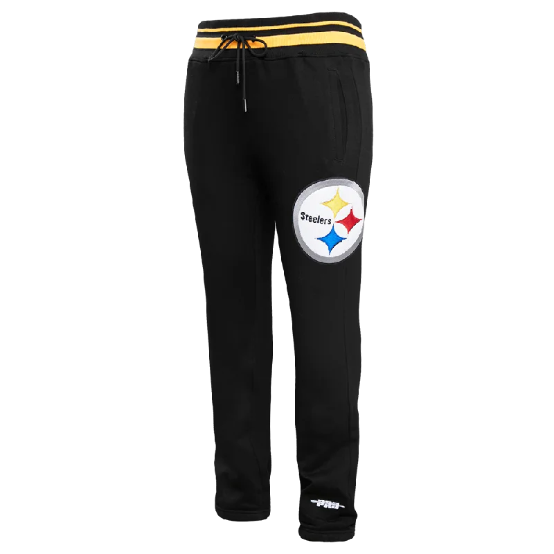 NFL PITTSBURGH STEELERS MASHUP MEN'S RIB SWEATPANT (BLACK/YELLOW)