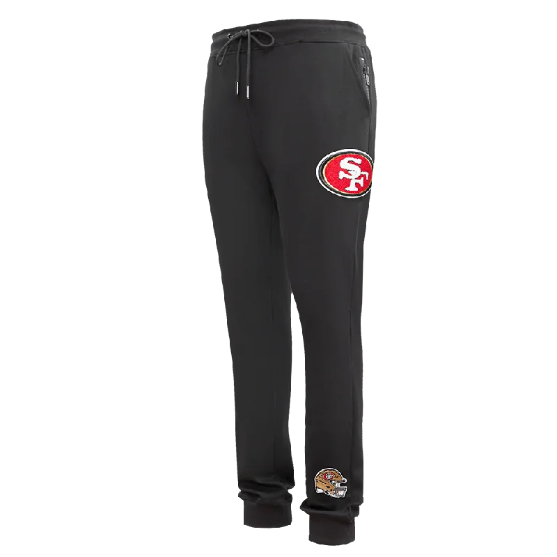 NFL SAN FRANCISCO 49ERS CLASSIC CHENILLE DK JOGGER (BLACK)