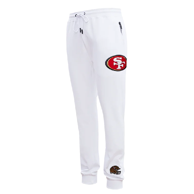 NFL SAN FRANCISCO 49ERS CLASSIC CHENILLE DK JOGGER (WHITE)